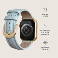 Burga Armband aus echtem Leder für Apple Watch | 38/40/41/42 mm - Dream / Gold