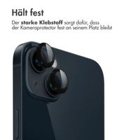 imoshion 2er-Pack Objektivschutz für Kamera für das Apple iPhone 15 / 15 Plus - Schwarz