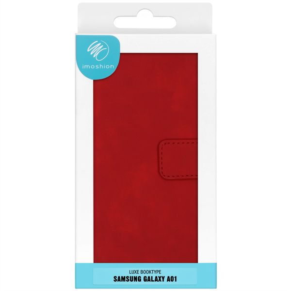 imoshion Luxuriöse Klapphülle Rot für Samsung Galaxy A01