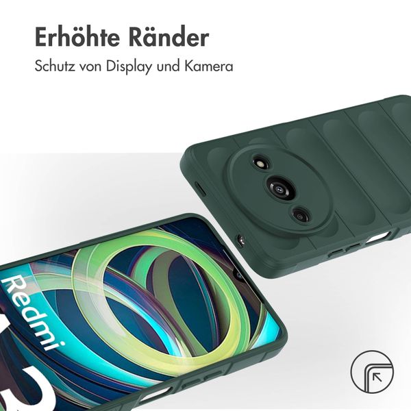 imoshion EasyGrip Back Cover für das Xiaomi Redmi A3 - Dunkelgrün