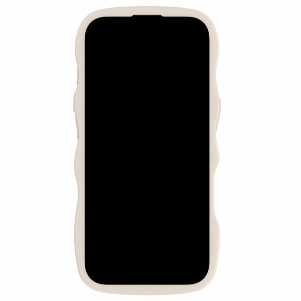 Holdit Wavy Case für das iPhone 16 Pro Max - Light Beige