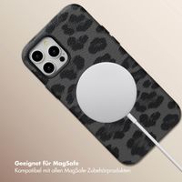 Selencia Sabi Backcover Leopardenmuster mit MagSafe Apple iPhone 12 (Pro) - Midnight Black