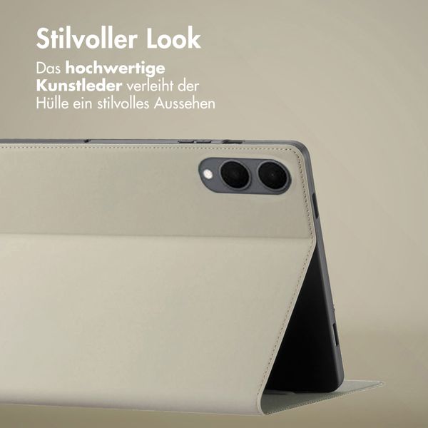 Accezz Classic Klapphülle Samsung Galaxy Tab S11 Ultra - Greige