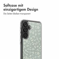 imoshion Design Hülle Samsung Galaxy A55 - Smoke Green Flowers