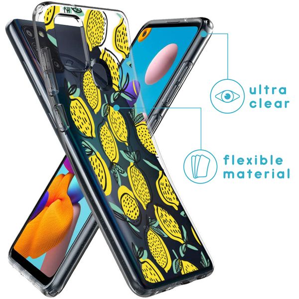 imoshion Design Hülle für das Samsung Galaxy A21s - Lemon - Gelb