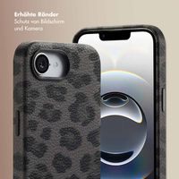 Selencia Sabi Backcover Leopardenmuster mit MagSafe Apple iPhone 16e - Midnight Black