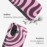 Selencia Vivid Back Cover Apple iPhone 17 - Wavy Swirl Pink Plum