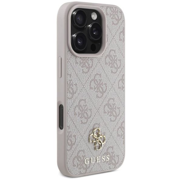 Guess 4G Metal Logo Back Cover MagSafe Apple iPhone 16 Pro Max - Rosa