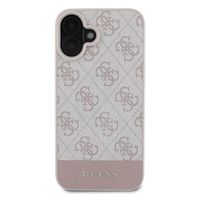 Guess Bottom Stripe 4G Back Cover Apple iPhone 16 - Rosa