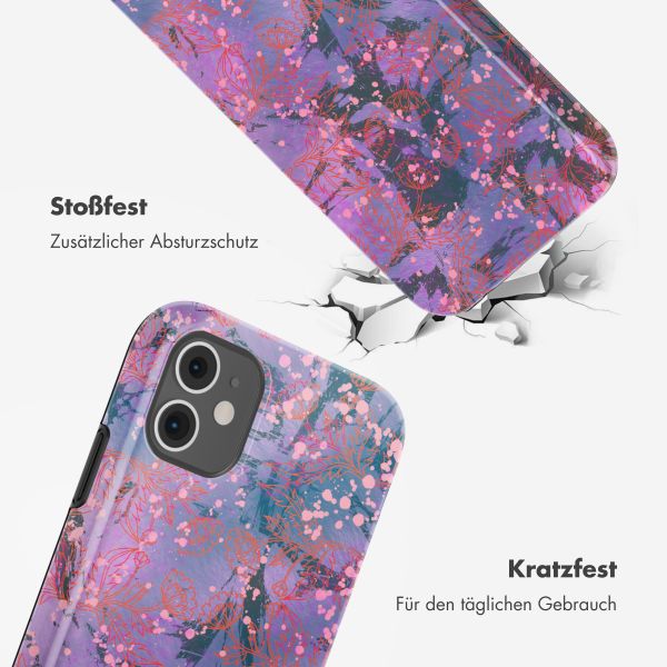 Selencia Vivid Back Cover Apple iPhone 11 - Fresh Paint Flower Orange