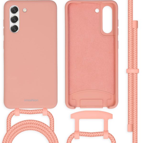 imoshion Color Backcover mit abtrennbarem Band für das Samsung Galaxy S21 FE - Peach