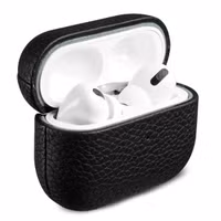 Accezz Echtes Leder Case Apple AirPods Pro 2 - Schwartz