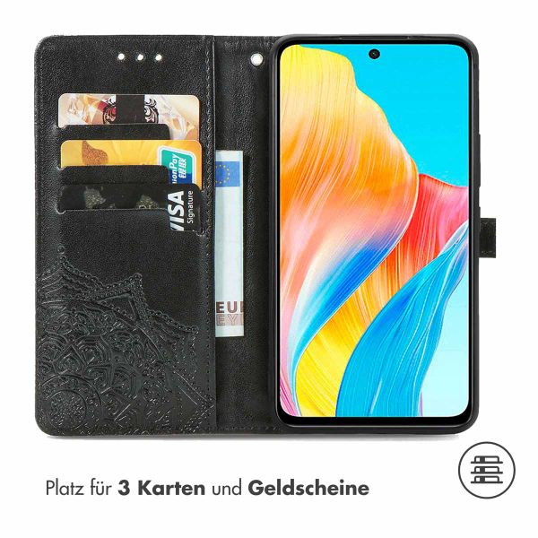 imoshion Mandala Klapphülle Oppo A98 - Schwarz