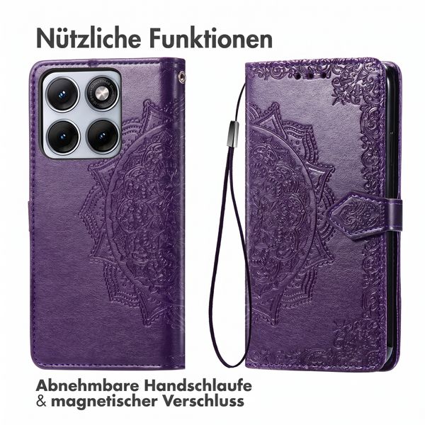 imoshion Mandala Klapphülle Motorola Edge 70 Fusion - Violett