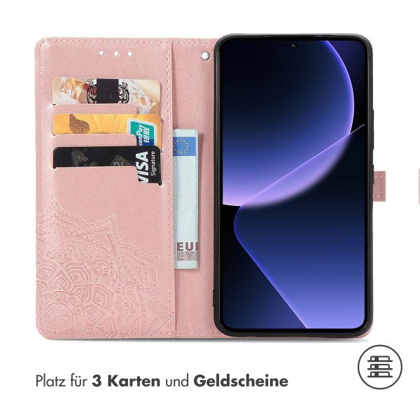 imoshion Mandala Klapphülle für das Xiaomi 13T / 13T Pro - Rose Gold