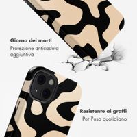 Selencia Vivid Rückabdeckung mit MagSafe Apple iPhone 13 - Art Wave Black