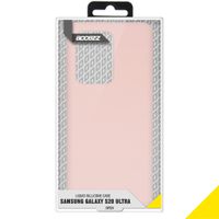 Accezz Liquid Silikoncase Samsung Galaxy S20 Ultra - Rosa