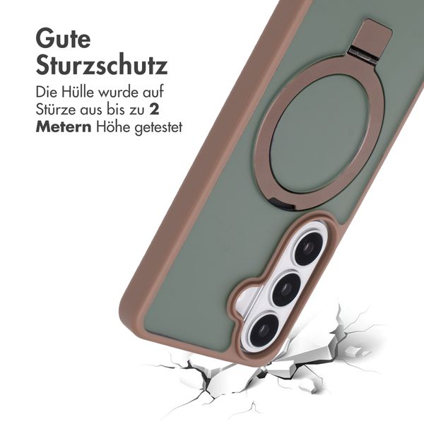 Accezz Ring Stand Backcover mit MagSafe Samsung Galaxy S26 - Braun