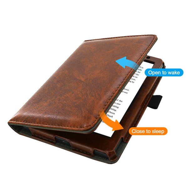 imoshion Edles glattes Klapphülle Kobo Aura Edition 2 - Braun