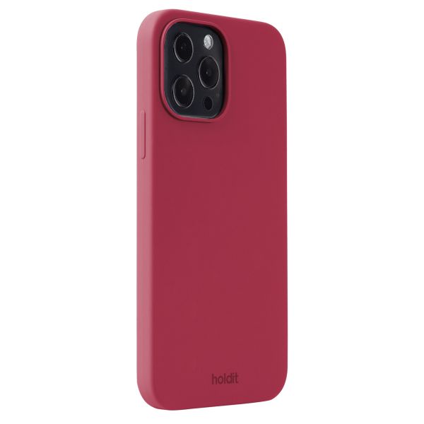 Holdit Silicone Case für das iPhone 13 Pro Max - Red Velvet