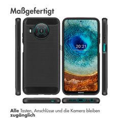 imoshion Brushed Back Cover Nokia X10 / X20 - Schwarz