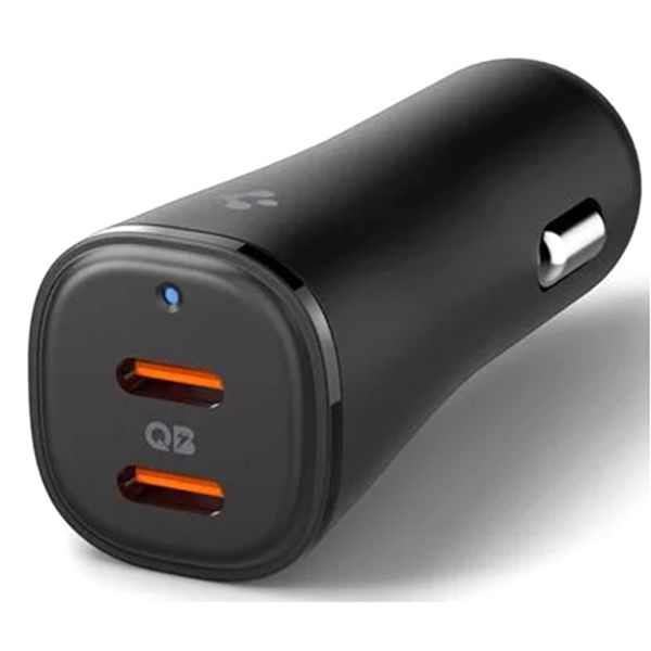 Spigen ArcStation Essential | Auto-Schnellladegerät - 1x USB-C 30 Watt + 1x USB-C 20 Watt - Schwarz