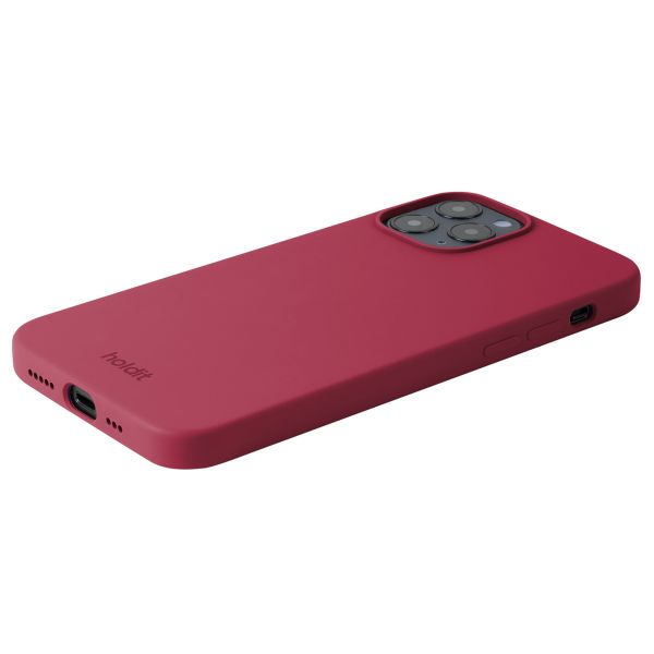 Holdit Silicone Case Apple iPhone 12 (Pro) - Red Velvet