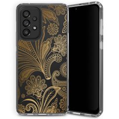 Selencia Fashion-Backcover mit zuverlässigem Schutz für das Samsung Galaxy A33 - Paisley Gold