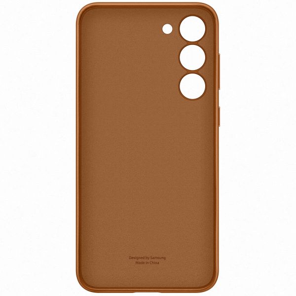 Samsung Original Leather Backcover für das Samsung Galaxy S23 Plus - Braun