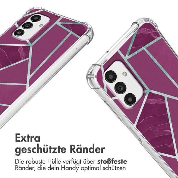 imoshion Design Hülle mit Band Samsung Galaxy A13 (5G) - Bordeaux Graphic
