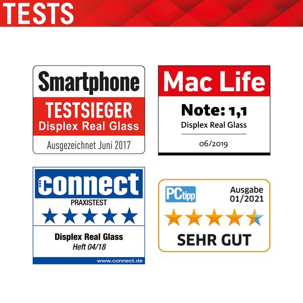 Displex Bildschirmschutzfolie Real Glass Fingerprint Sensor für das Samsung Galaxy S21