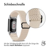 imoshion Elastisches Nylonarmband für das  Fitbit Charge 5 - Beige