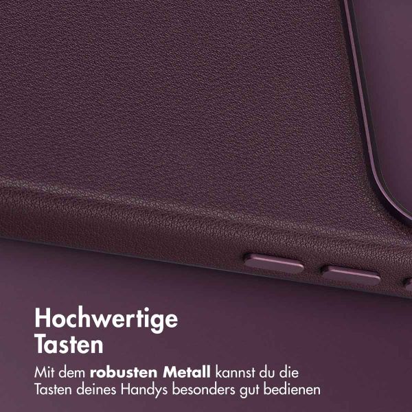 Accezz MagSafe Leather Backcover Apple iPhone 17 Pro Max - Heath Purple