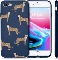 imoshion Design Hülle iPhone SE (2022 / 2020) / 8 / 7 - Leopard - Blau