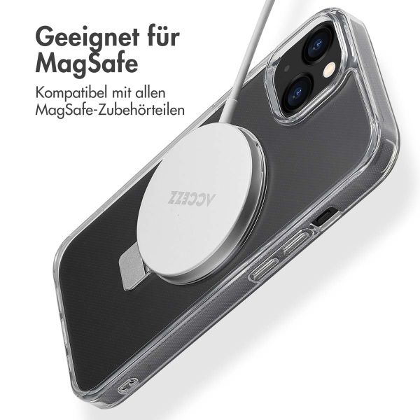 Accezz Ring Stand Backcover mit MagSafe für das iPhone 13 - Transparent