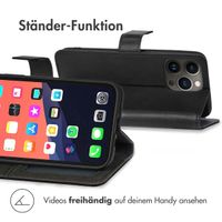 imoshion Luxuriöse Klapphülle Apple iPhone 13 Pro - Schwarz