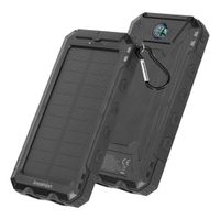 imoshion Solar Powerbank mit Solarpanel – Schnellaufladung und Stromversorgung – 10.000 mAh – Schwarz