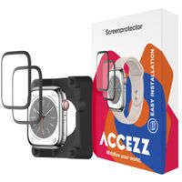 Accezz 2x Displayschutzfolie mit Applikator für die Apple Watch Series 4-6 / SE - 40 mm