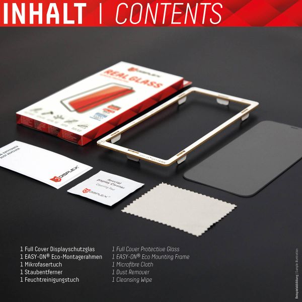 Displex Bildschirmschutzfolie Real Glass Full Cover Apple iPhone 14 Pro