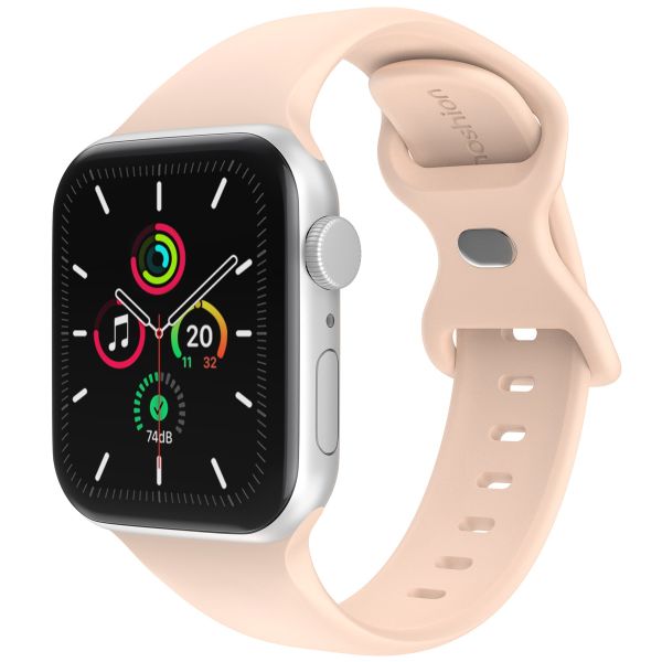 imoshion Silikonband⁺ für die Apple Watch Series 1 bis 10 / SE / Ultra (2) (44/45/46/49 mm) - Sand Pink - Größe M/L