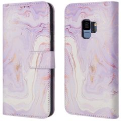 imoshion ﻿Design Klapphülle für das Samsung Galaxy S9 - Purple Marble