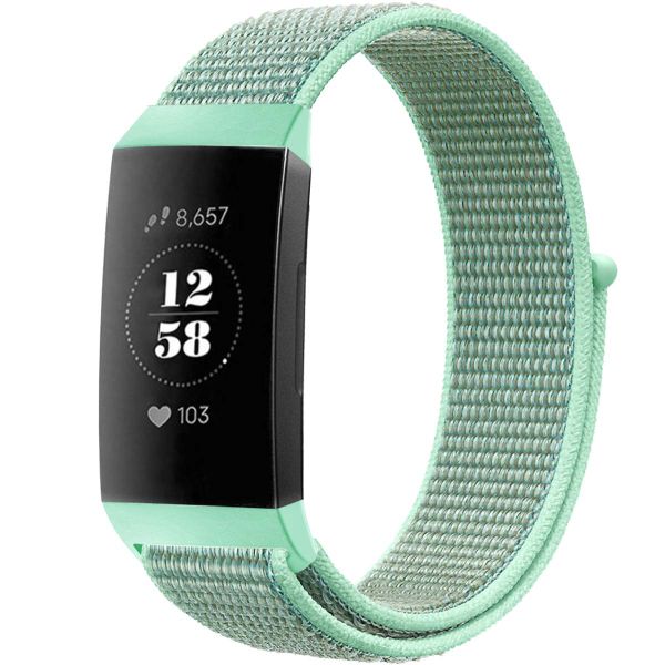 imoshion Nylonarmband für das Fitbit Charge 3 / 4 - Mintgrün