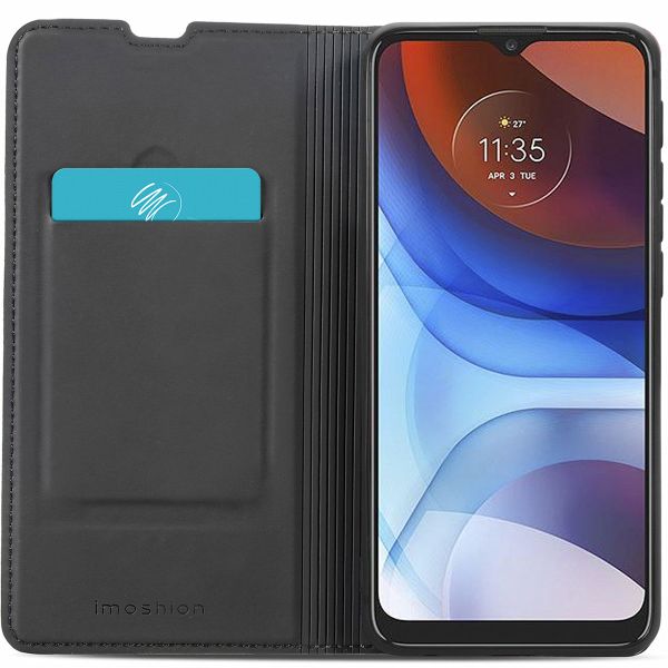 imoshion Slim Folio Klapphülle Motorola Moto E7i Power - Schwarz