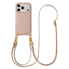 Selencia Nova HandyHülle mit Kordel und Kartenhalter Apple iPhone 17 Pro - Dusty Rose