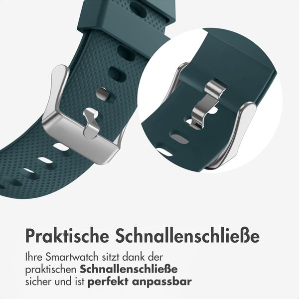 imoshion Flexibles Silikonarmband für das Samsung Galaxy Watch 8 (Classic) - 40 / 44 / 46mm - Grün
