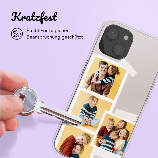 Personalisierte Hülle mit Filmrolle N°1 iPhone 14 - Transparent