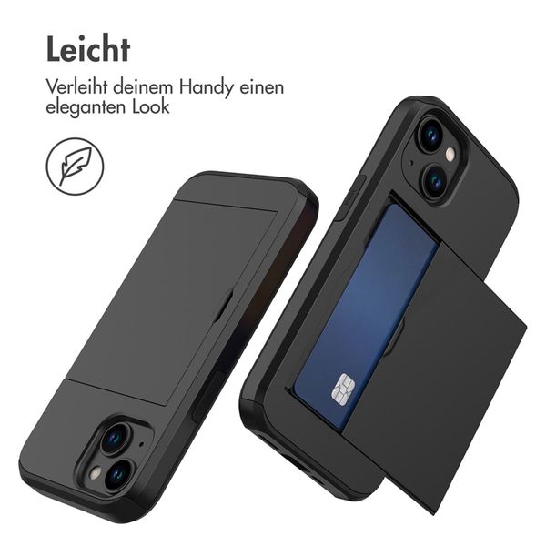 imoshion Backcover mit Kartenfach Apple iPhone 15 - Schwarz
