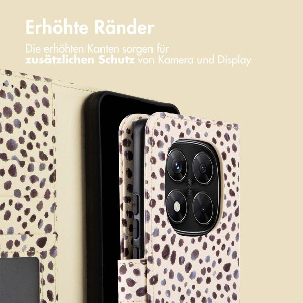 imoshion Design Klapphülle Xiaomi Redmi Note 14 Pro (5G) - Black And White Dots