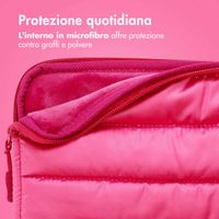imoshion Puffer Laptop Hülle 13-14 Zoll - Laptop Sleeve - Hot Pink
