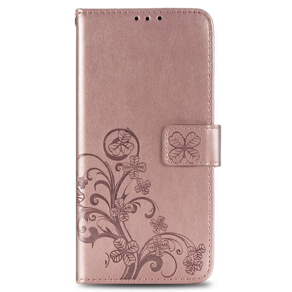 Kleeblumen Klapphülle Roségold Samsung Galaxy A41